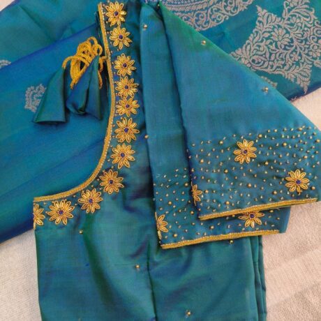 Peacock blouse aariwork